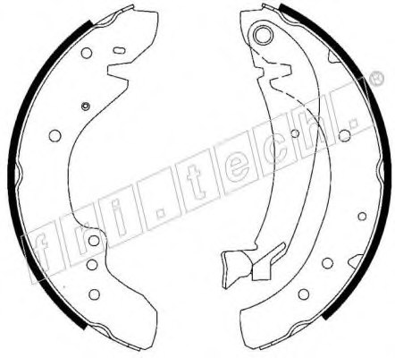 fri.tech. 1034.096Y Brake Shoe Set